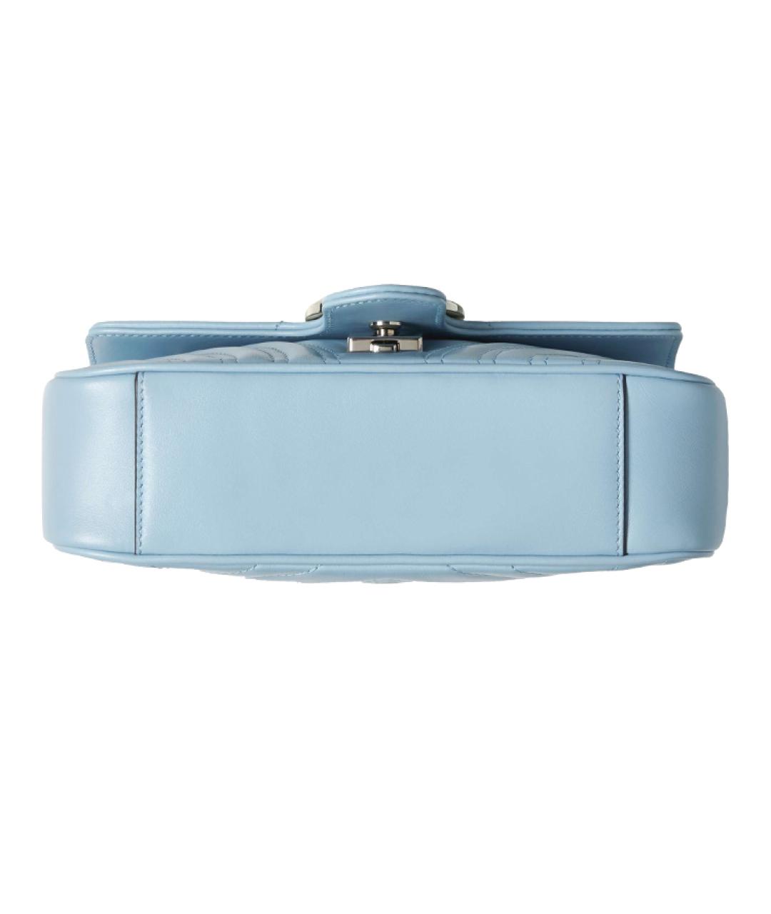 GUCCI Голубая кожаная сумка через плечо, фото 4