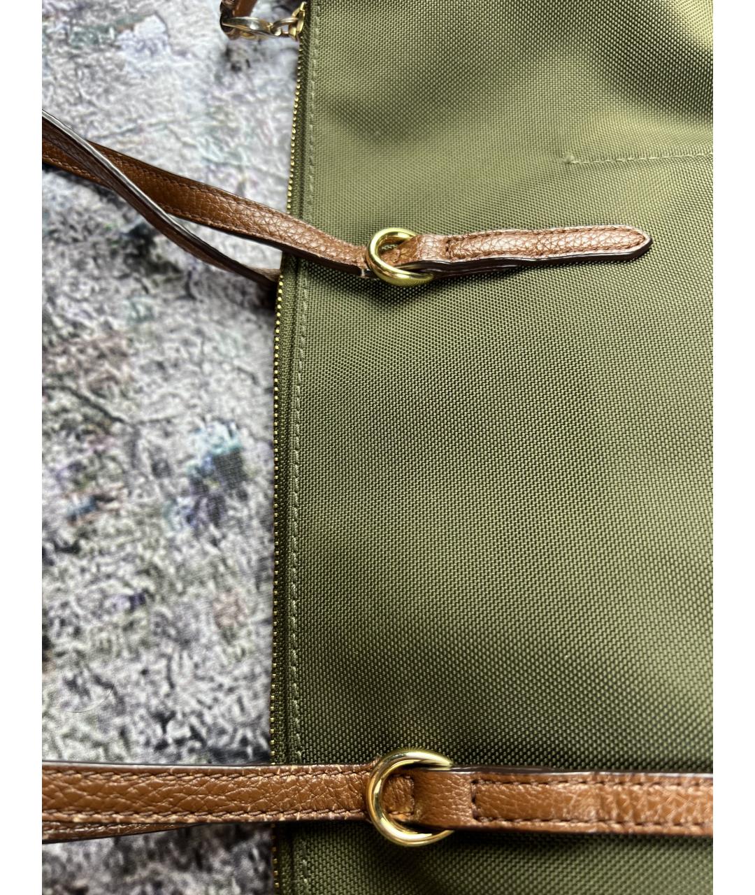 RALPH LAUREN Хаки сумка тоут, фото 4