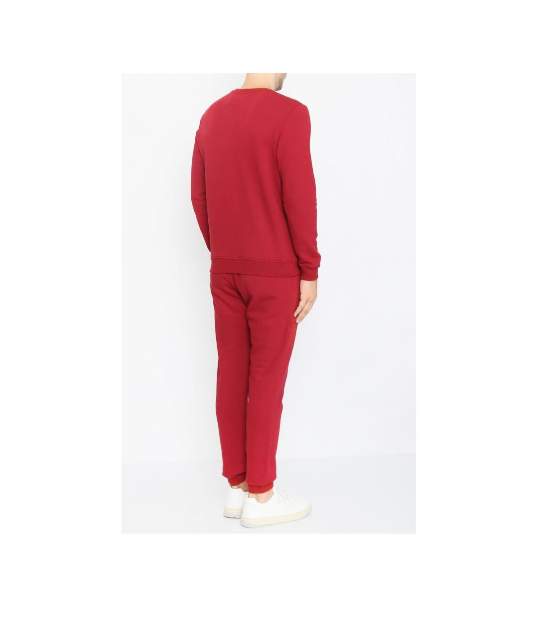 ISAIA Красный хлопковый спортивный костюм, фото 4