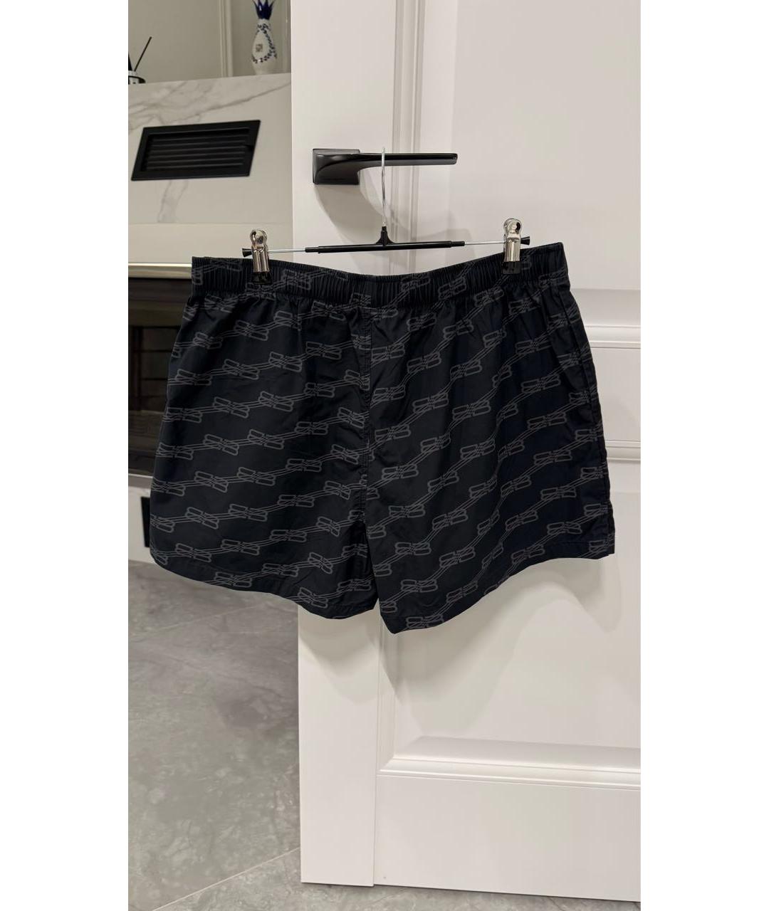 BALENCIAGA Черные хлопковые шорты, фото 3