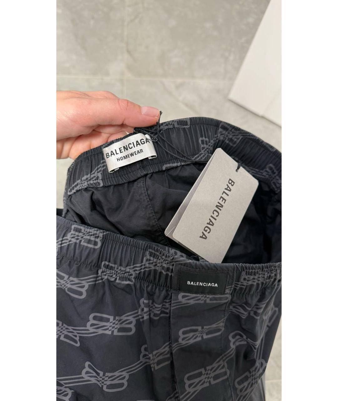 BALENCIAGA Черные хлопковые шорты, фото 4