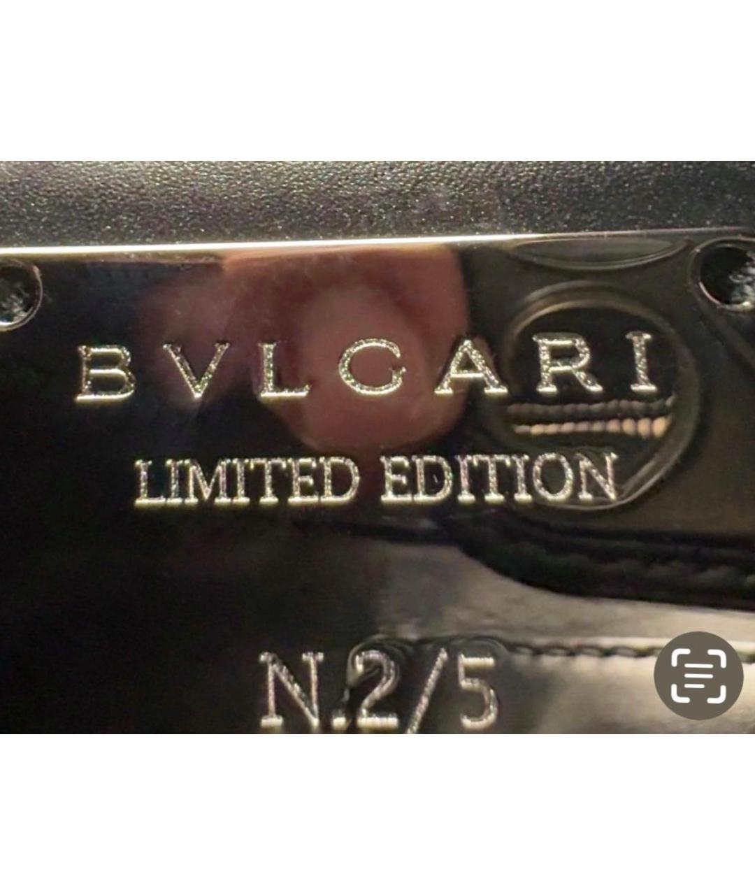 BVLGARI Черная бархатная сумка через плечо, фото 5