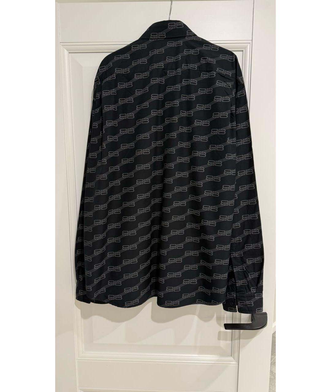 BALENCIAGA Черная хлопковая рубашка, фото 4