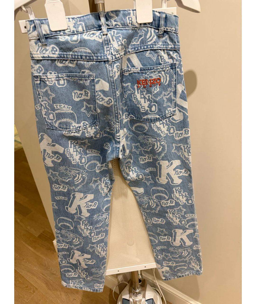 KENZO Голубые деним детские джинсы, фото 2