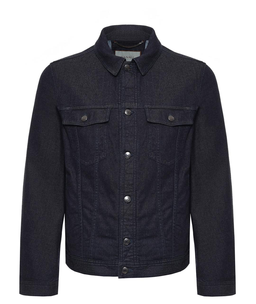 CANALI Темно-синяя хлопковая куртка, фото 1
