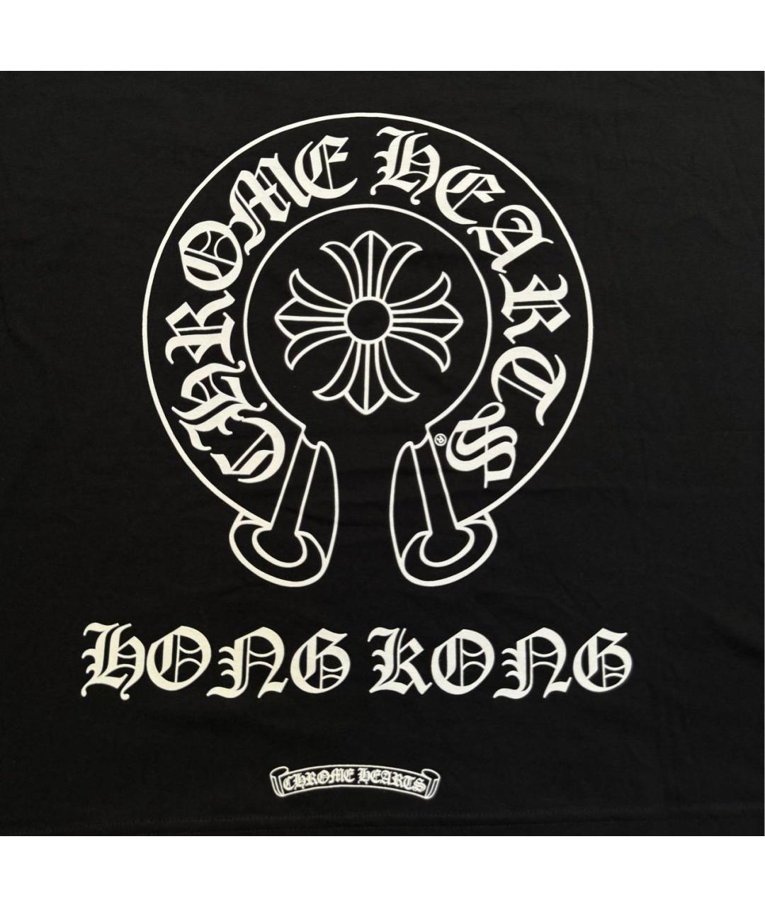 CHROME HEARTS Черная хлопковая футболка, фото 3