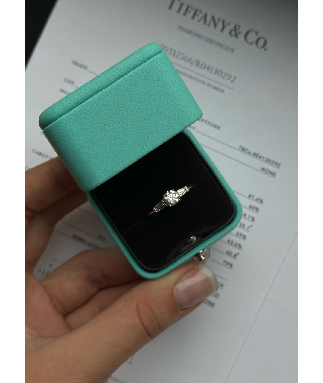 TIFFANY&CO Серебряное платиновое кольцо, фото 2