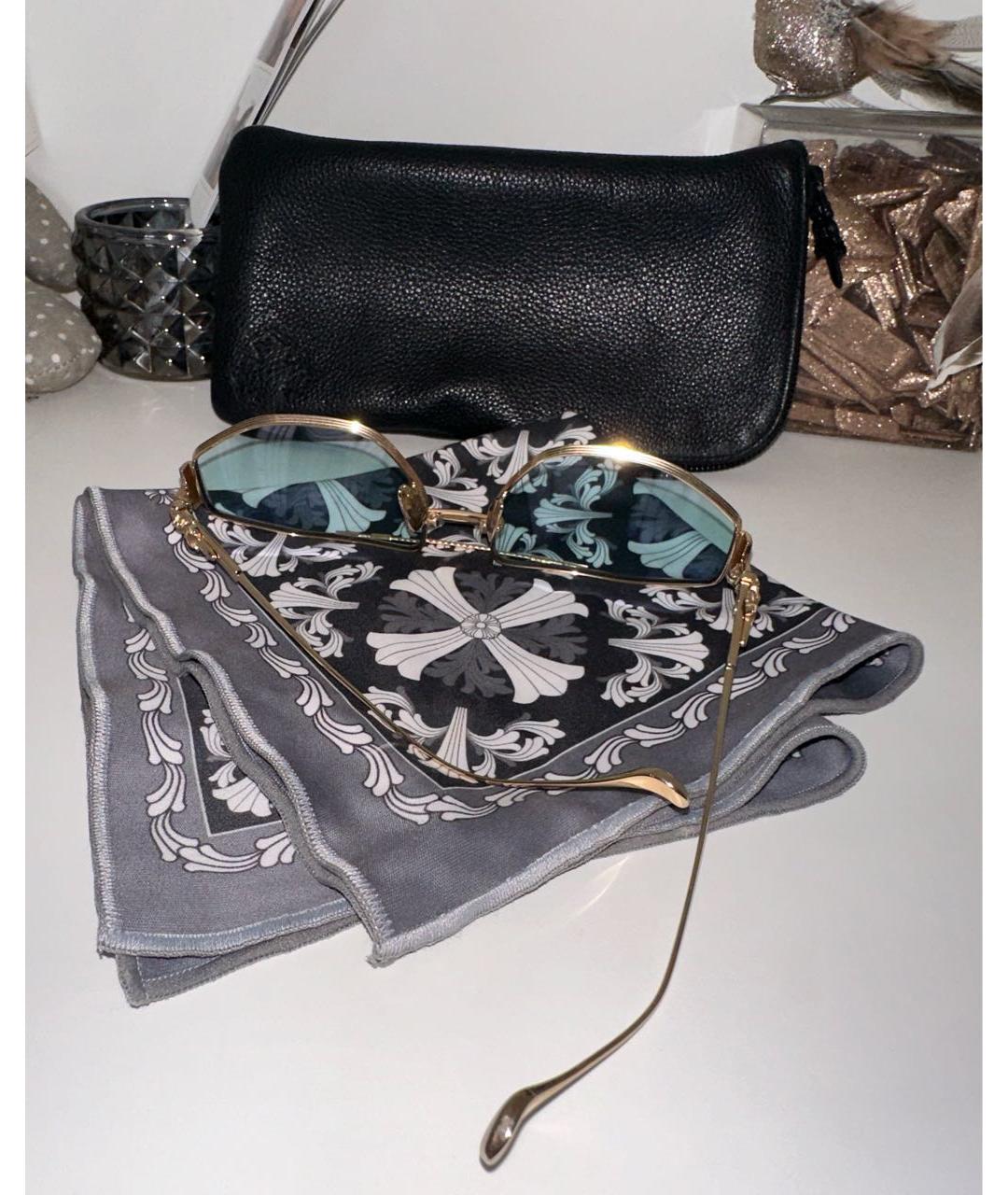 CHROME HEARTS Золотые солнцезащитные очки, фото 5