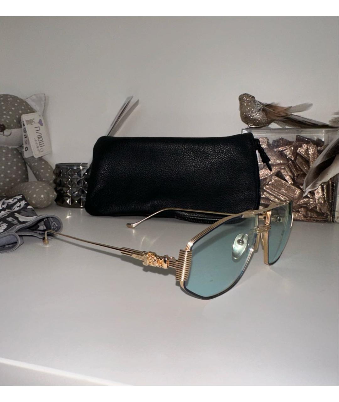 CHROME HEARTS Золотые солнцезащитные очки, фото 3