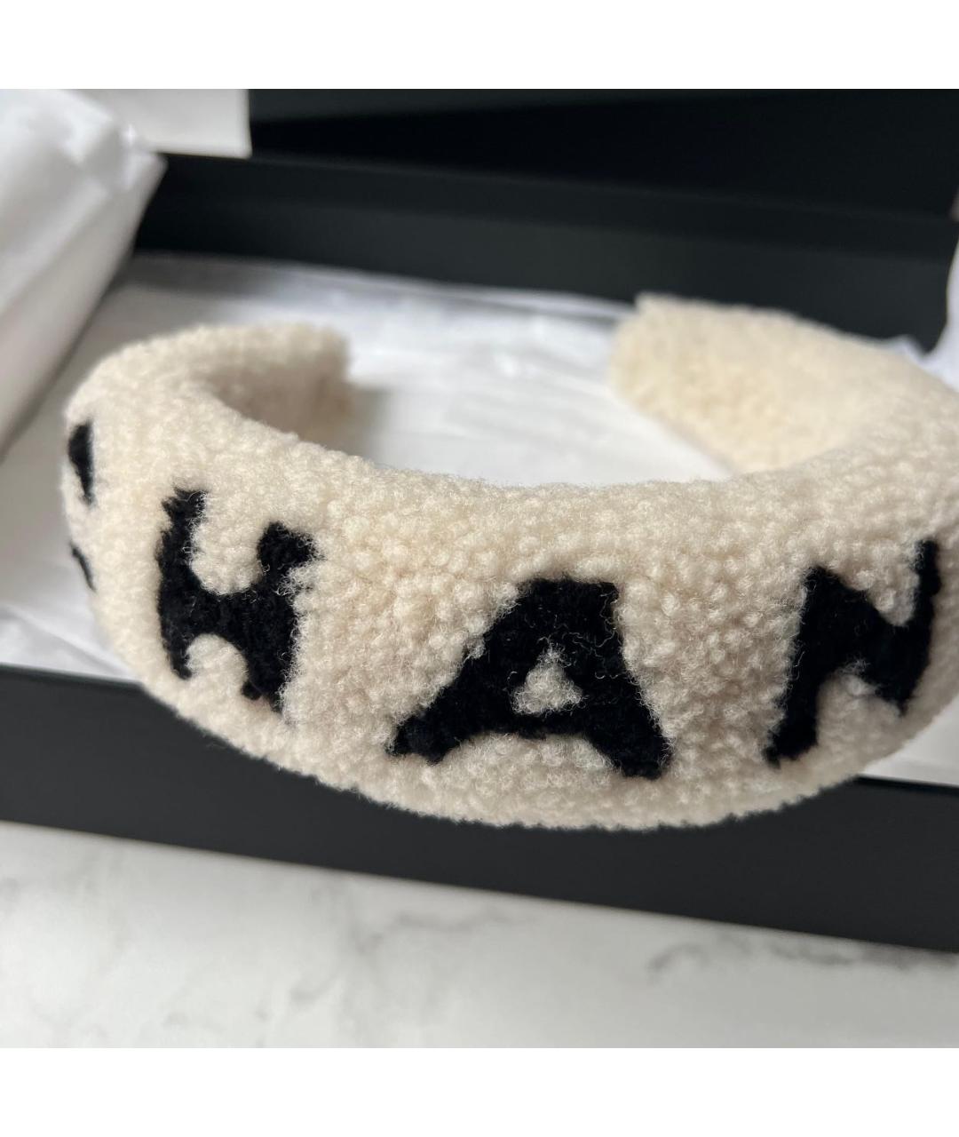 CHANEL Белый ободок, фото 5