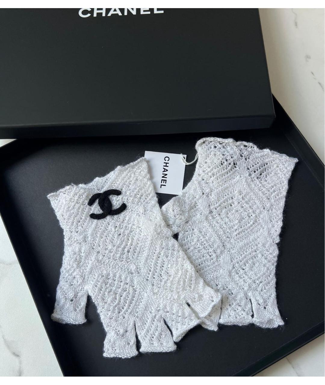 CHANEL Белые перчатки, фото 4