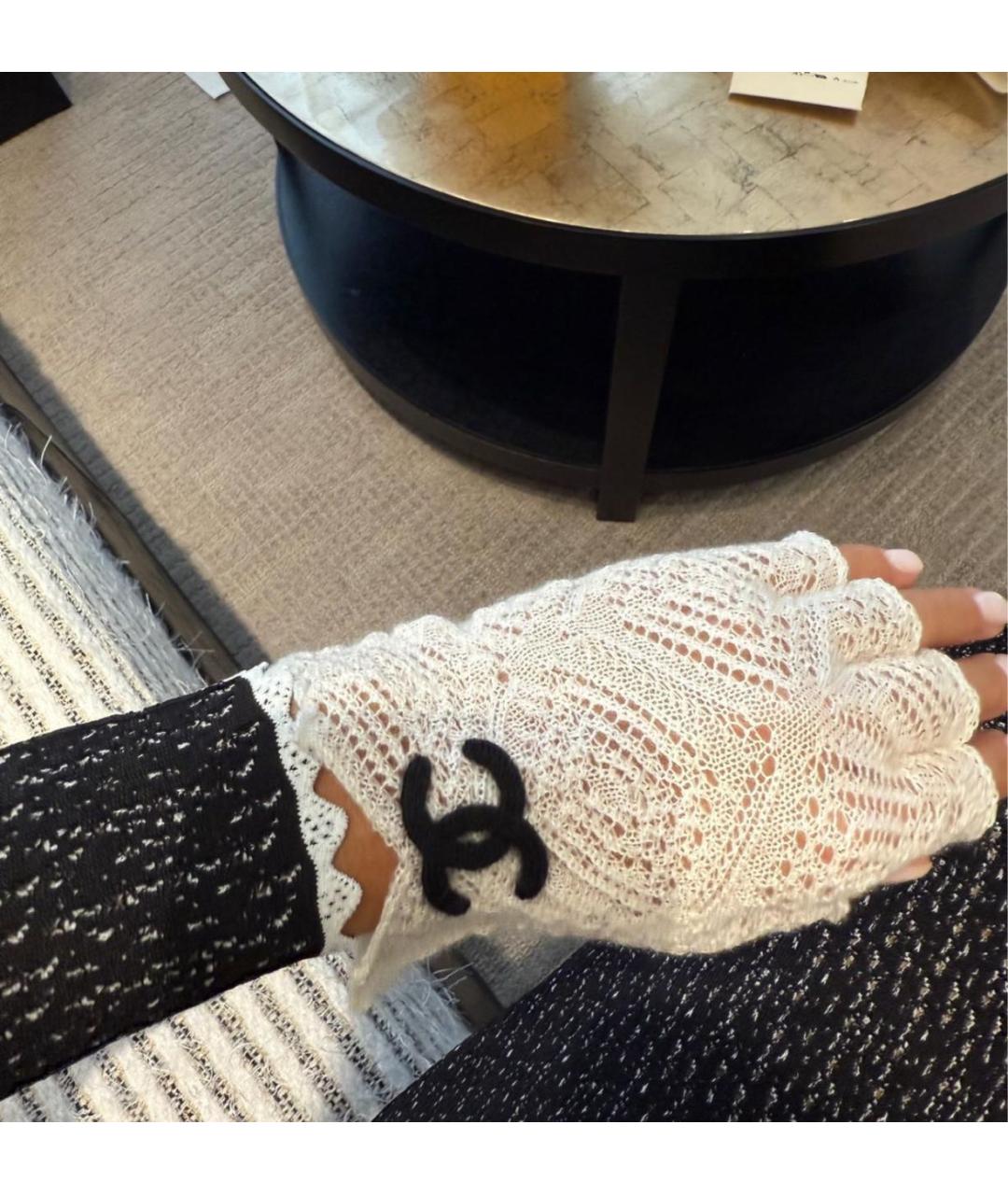 CHANEL Белые перчатки, фото 4