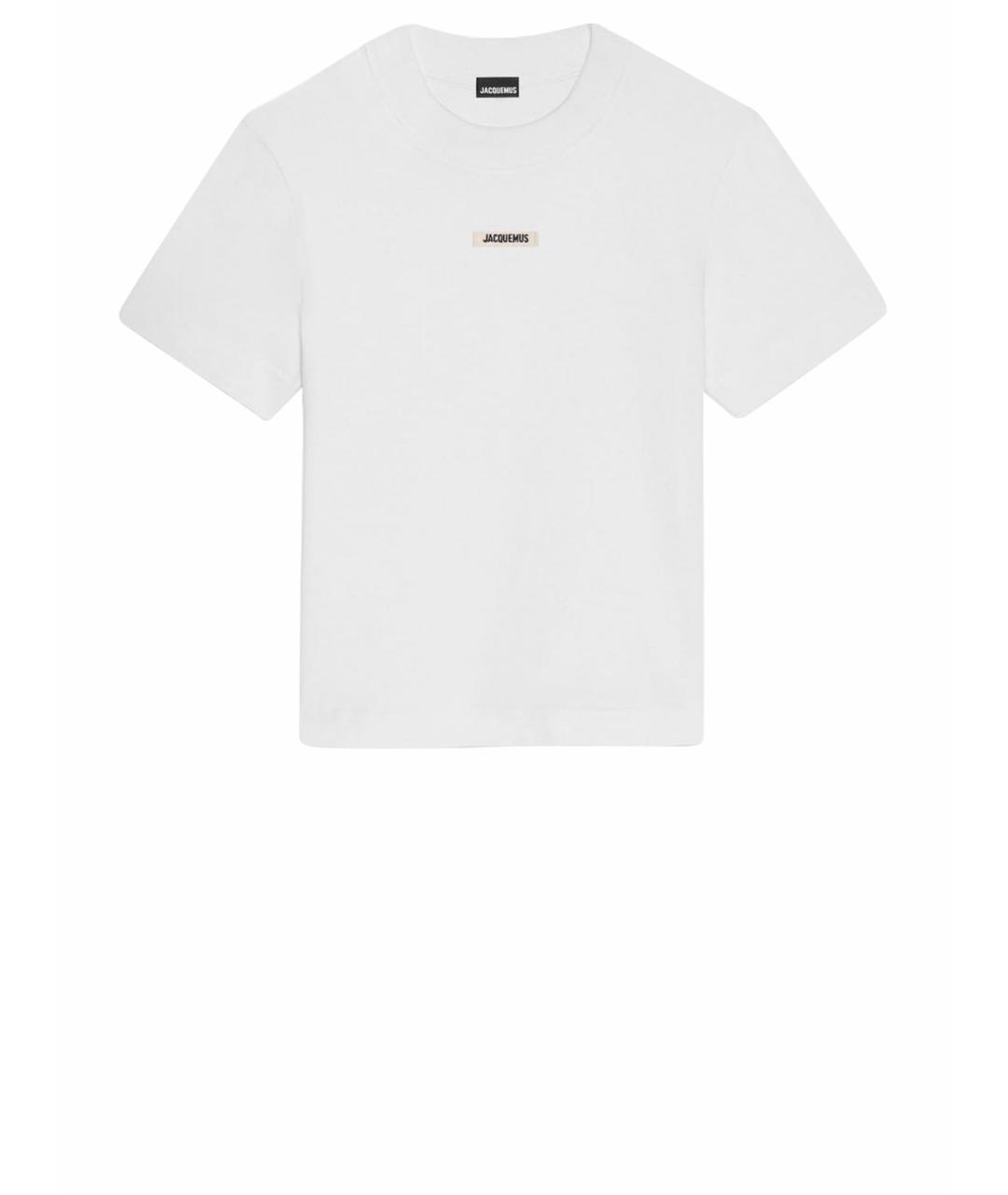 JACQUEMUS Белая хлопковая футболка, фото 1