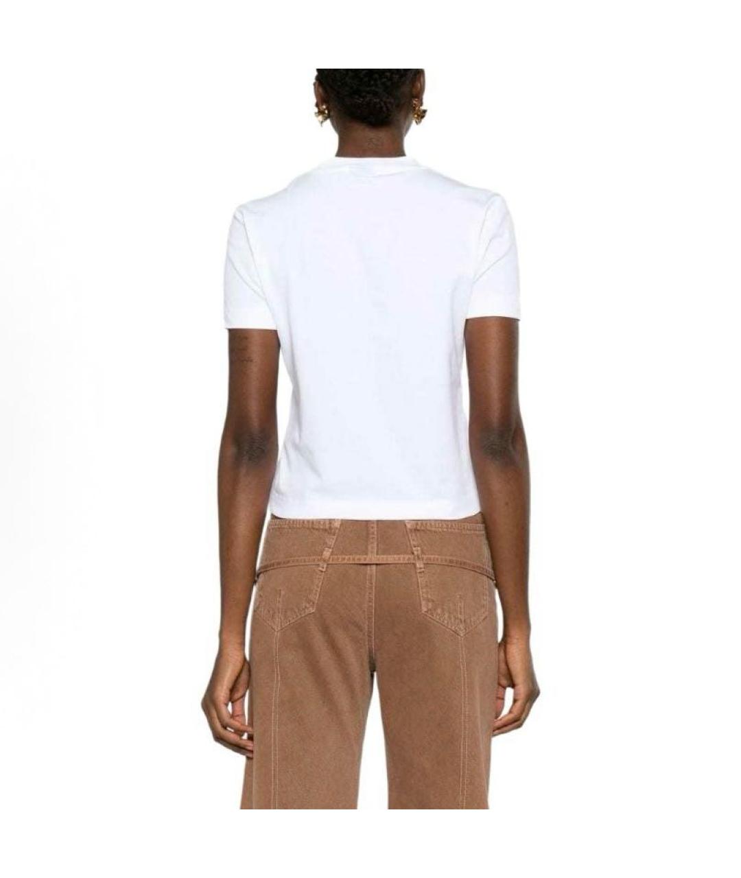 JACQUEMUS Белая хлопковая футболка, фото 3