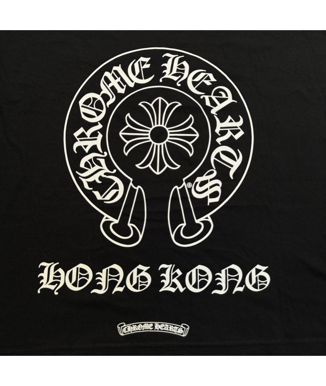 CHROME HEARTS Черная хлопковая футболка, фото 3