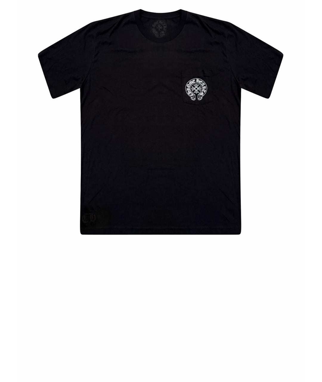 CHROME HEARTS Черная хлопковая футболка, фото 1