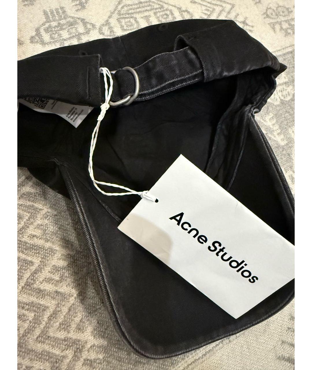 ACNE STUDIOS Черная хлопковая кепка, фото 5
