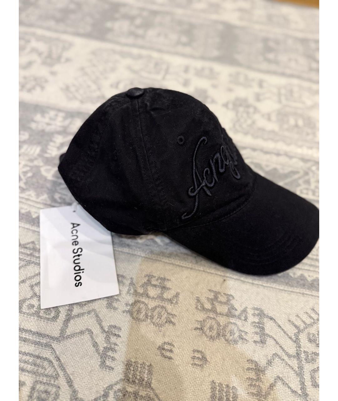 ACNE STUDIOS Черная хлопковая кепка, фото 8