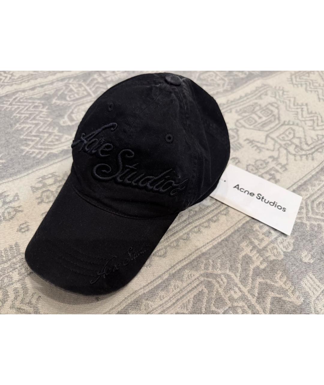 ACNE STUDIOS Черная хлопковая кепка, фото 7