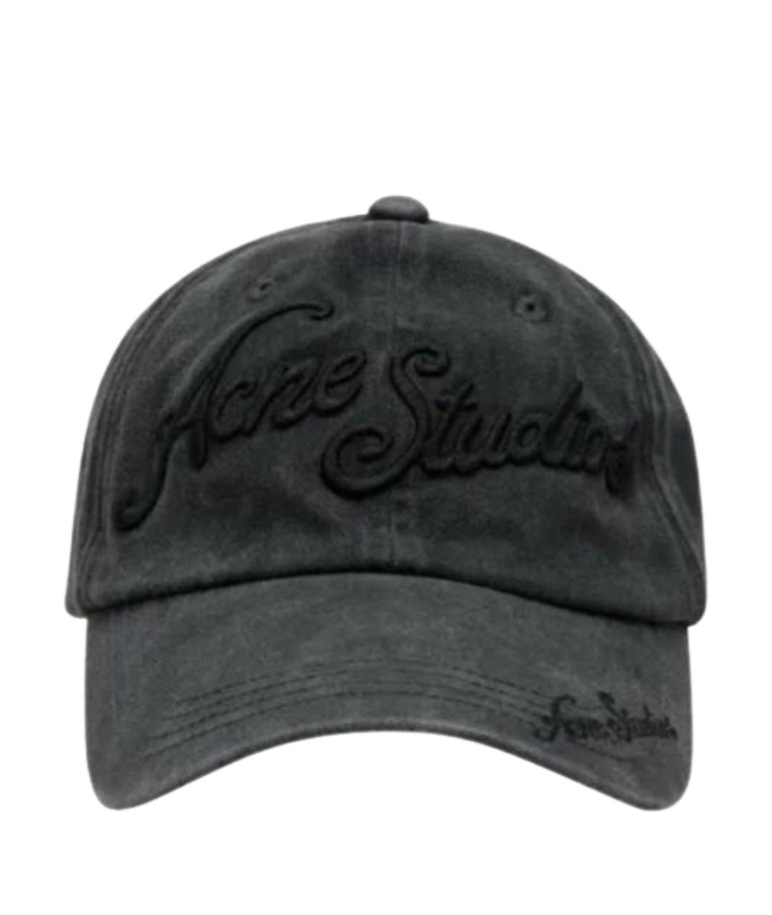 ACNE STUDIOS Черная хлопковая кепка, фото 1
