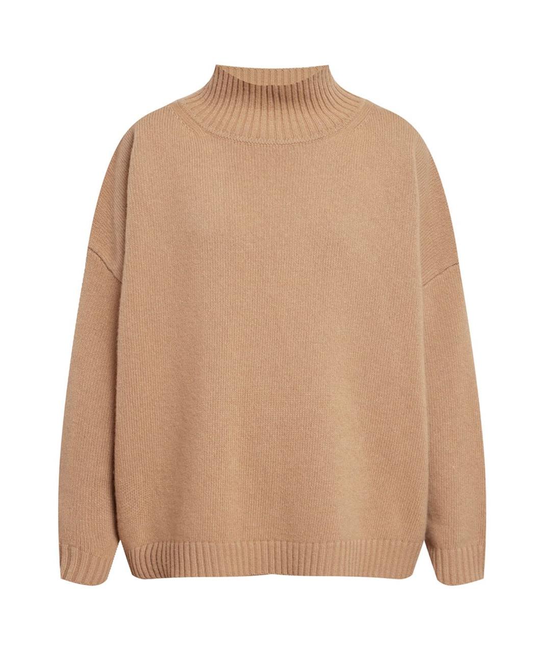 WEEKEND MAX MARA Бежевый шерстяной джемпер / свитер, фото 9