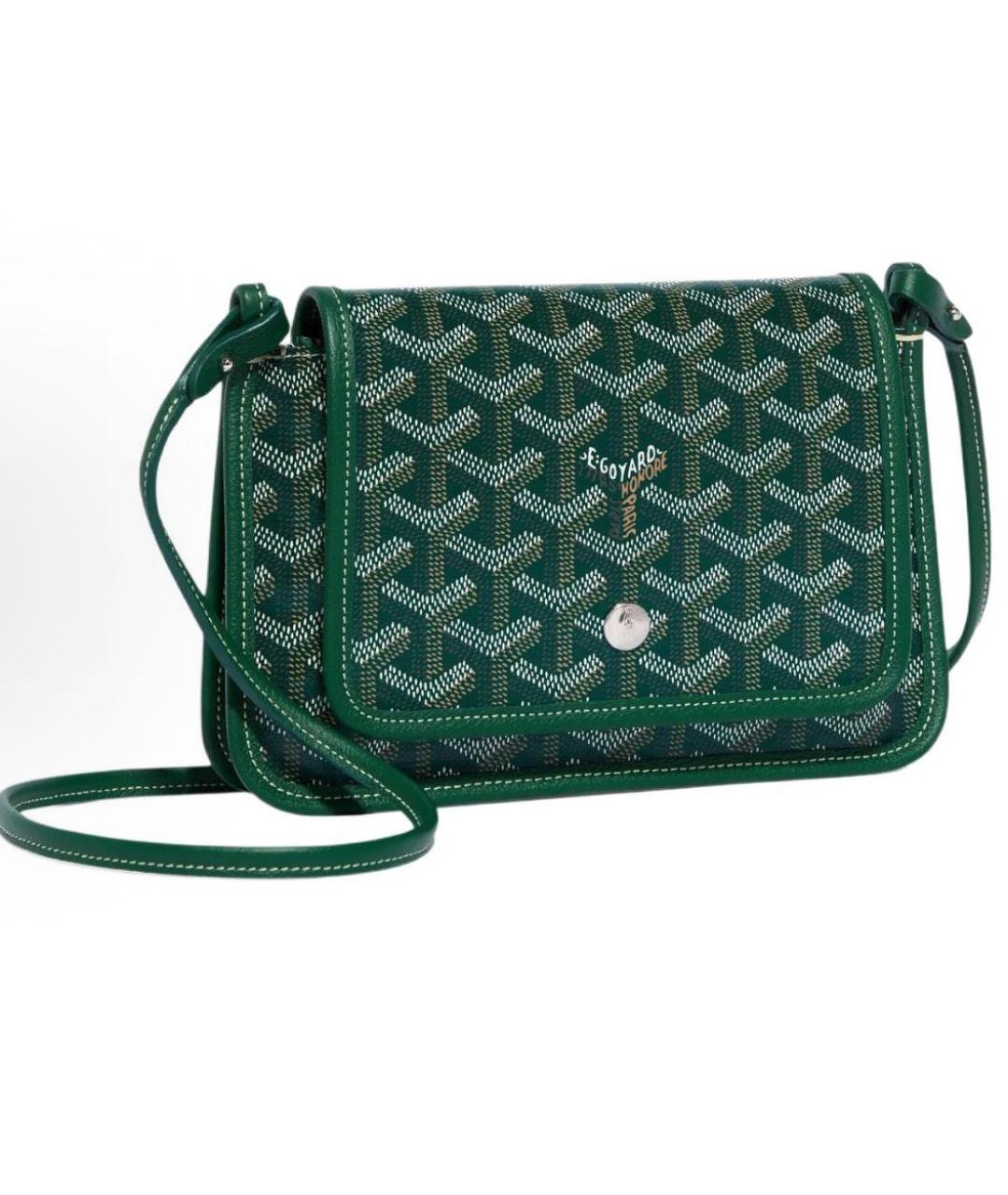 GOYARD Зеленая кожаная сумка на плечо, фото 6