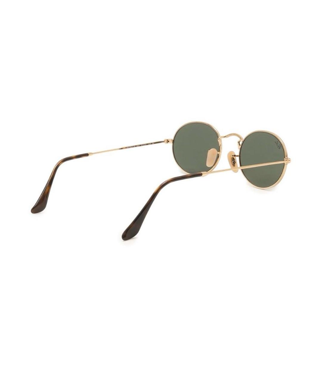 RAY BAN Зеленые металлические солнцезащитные очки, фото 2