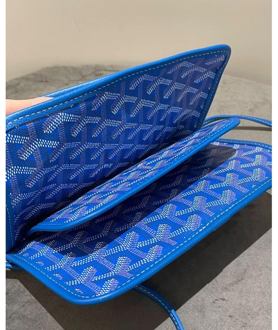 GOYARD Голубая сумка на плечо, фото 5