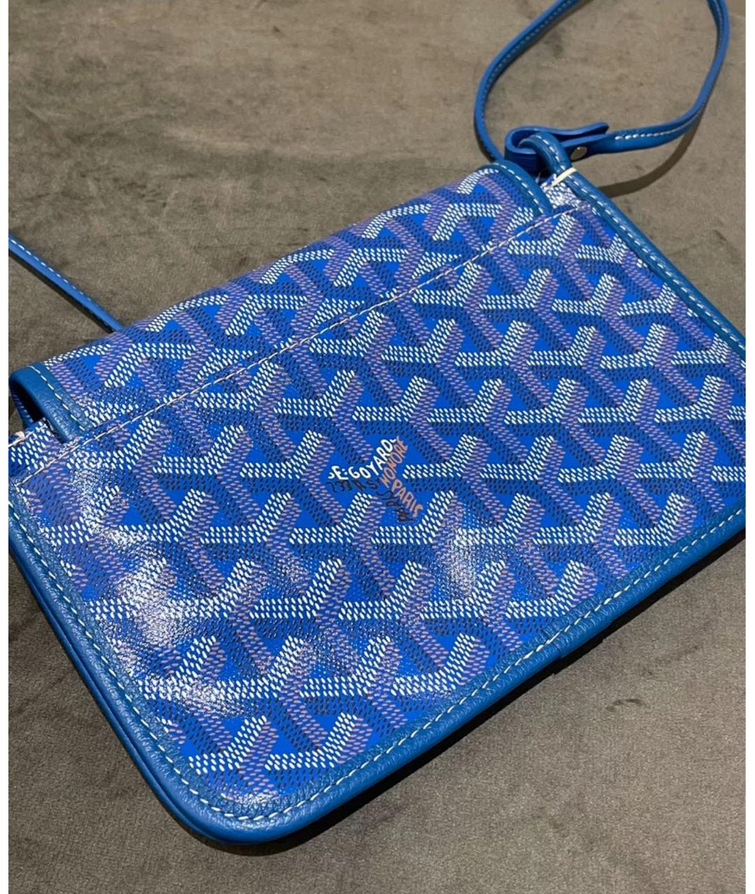 GOYARD Голубая сумка на плечо, фото 4