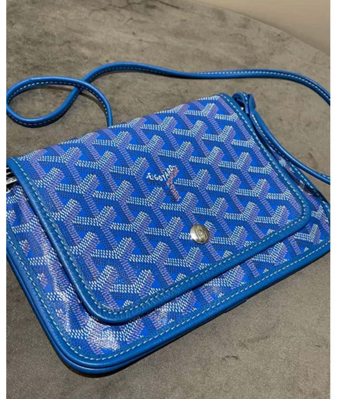 GOYARD Голубая сумка на плечо, фото 3