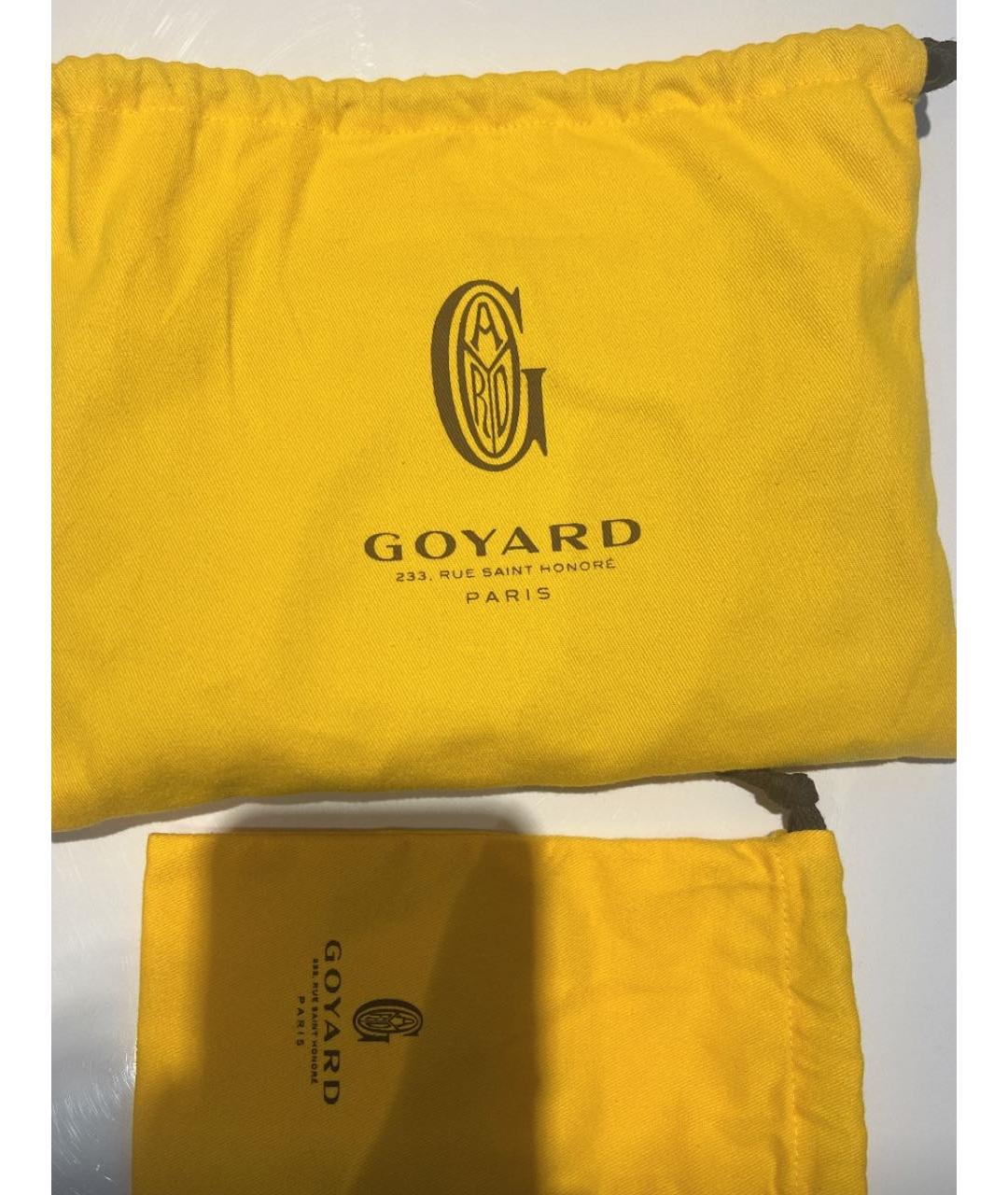 GOYARD Коричневая кожаная сумка на плечо, фото 3