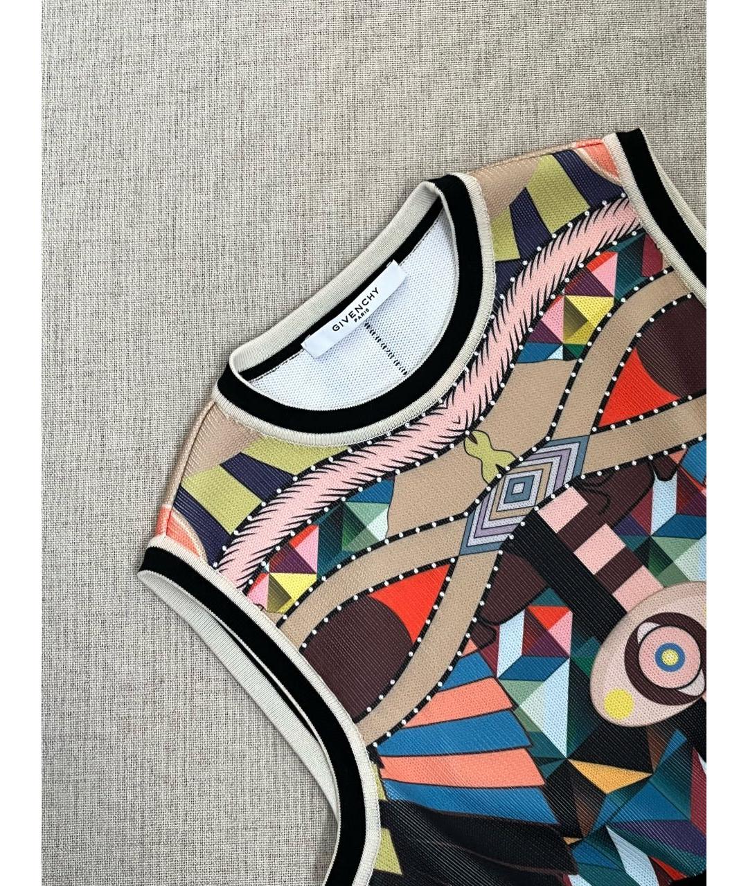 GIVENCHY Мульти шерстяная майка, фото 3