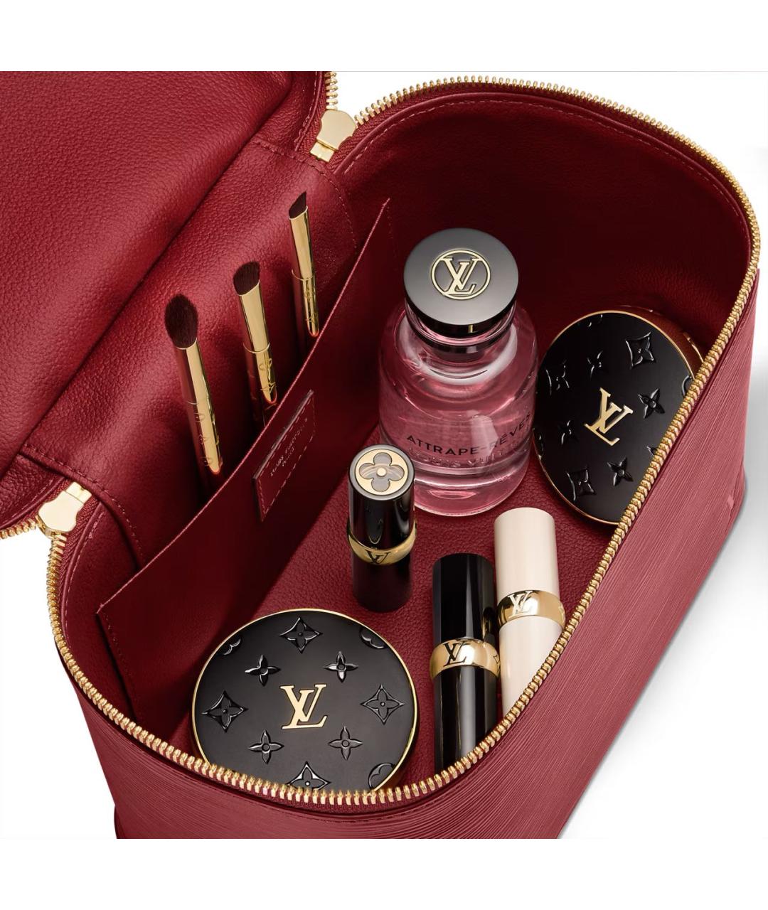 LOUIS VUITTON Бордовая кожаная сумка с короткими ручками, фото 6