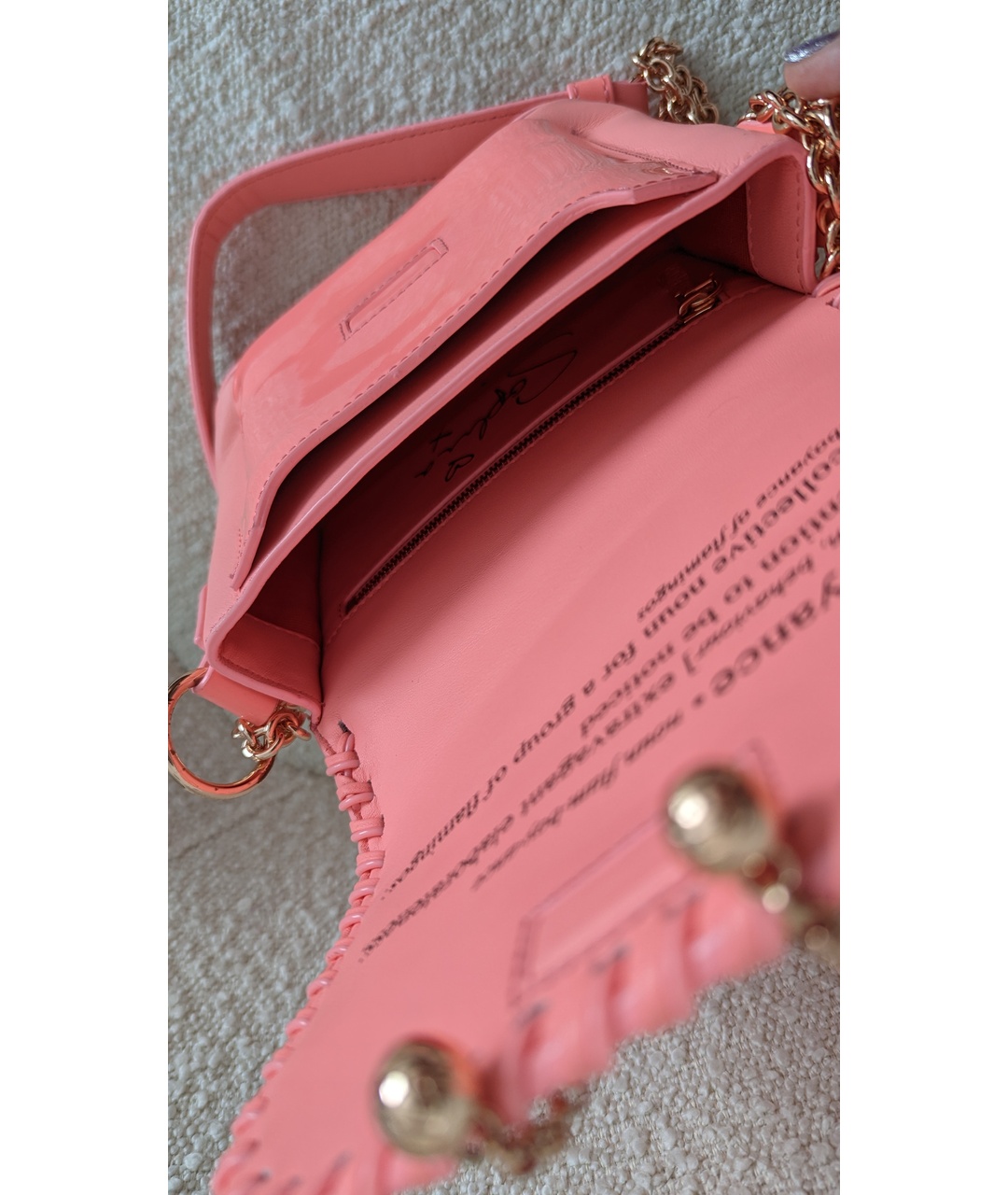SOPHIA WEBSTER Розовая кожаная сумка тоут, фото 4