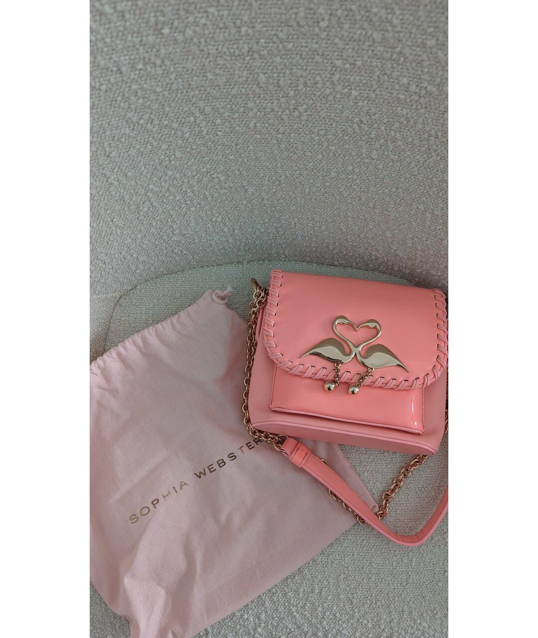 SOPHIA WEBSTER Розовая кожаная сумка тоут, фото 5