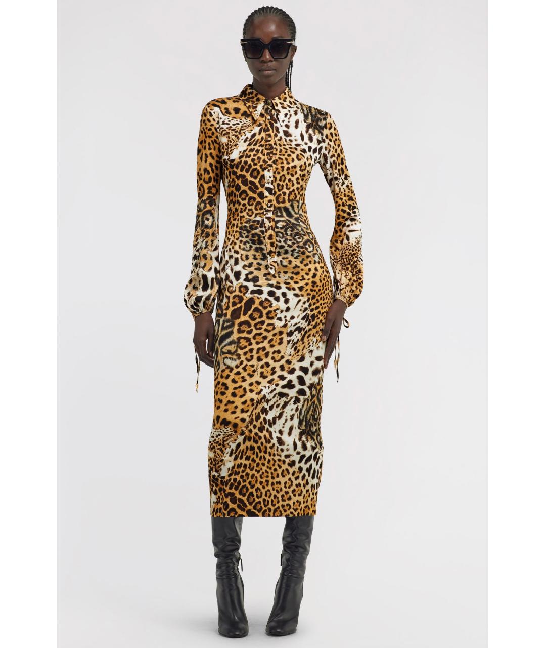 ROBERTO CAVALLI Мульти коктейльное платье, фото 2