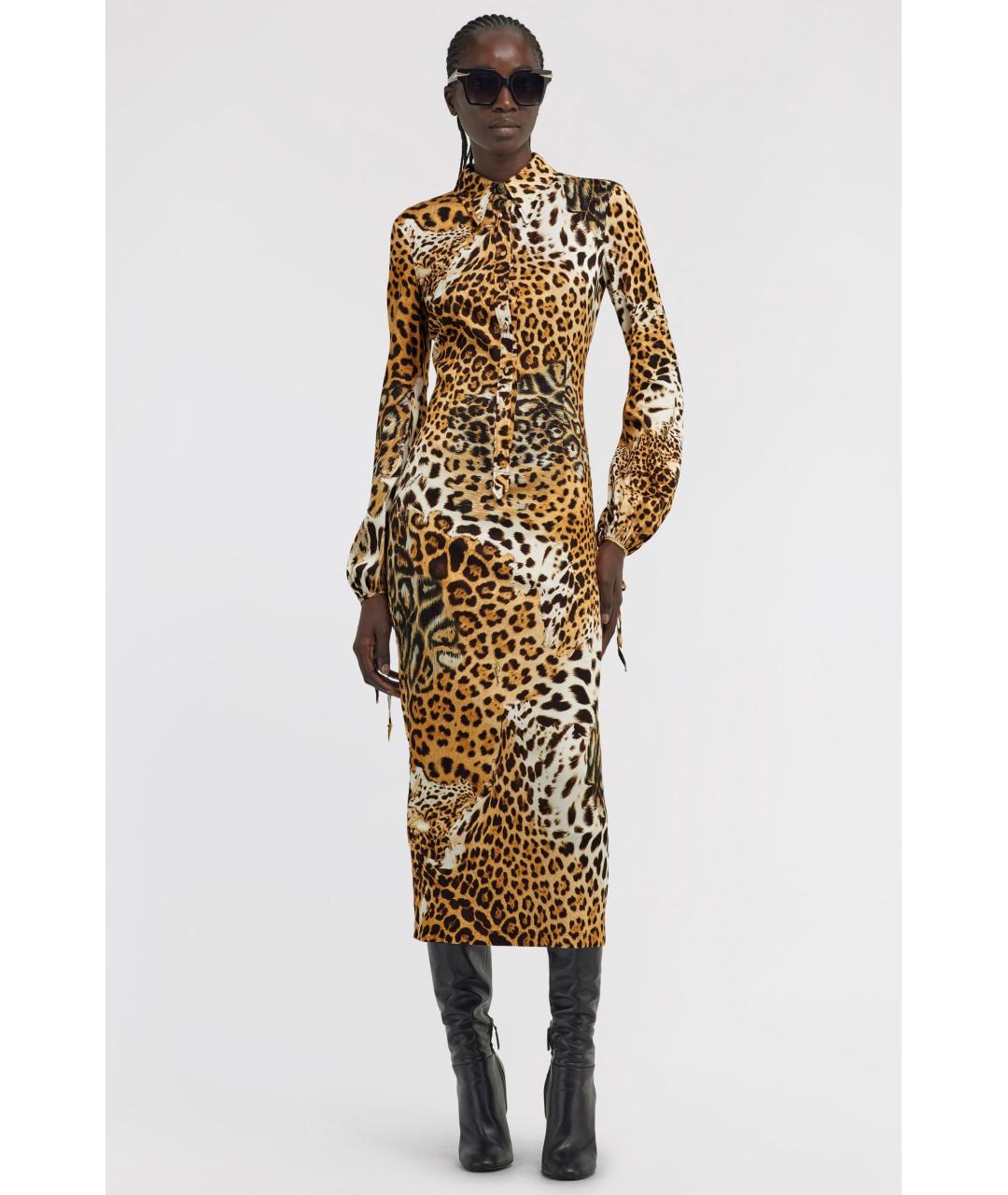 ROBERTO CAVALLI Мульти коктейльное платье, фото 3