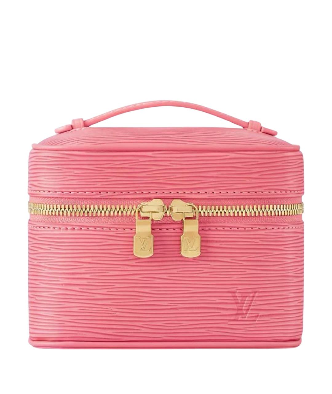 LOUIS VUITTON Розовая кожаная сумка с короткими ручками, фото 1