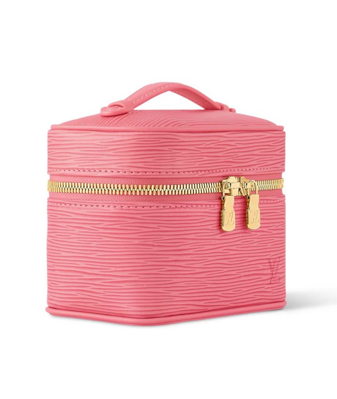 LOUIS VUITTON Розовая кожаная сумка с короткими ручками, фото 2
