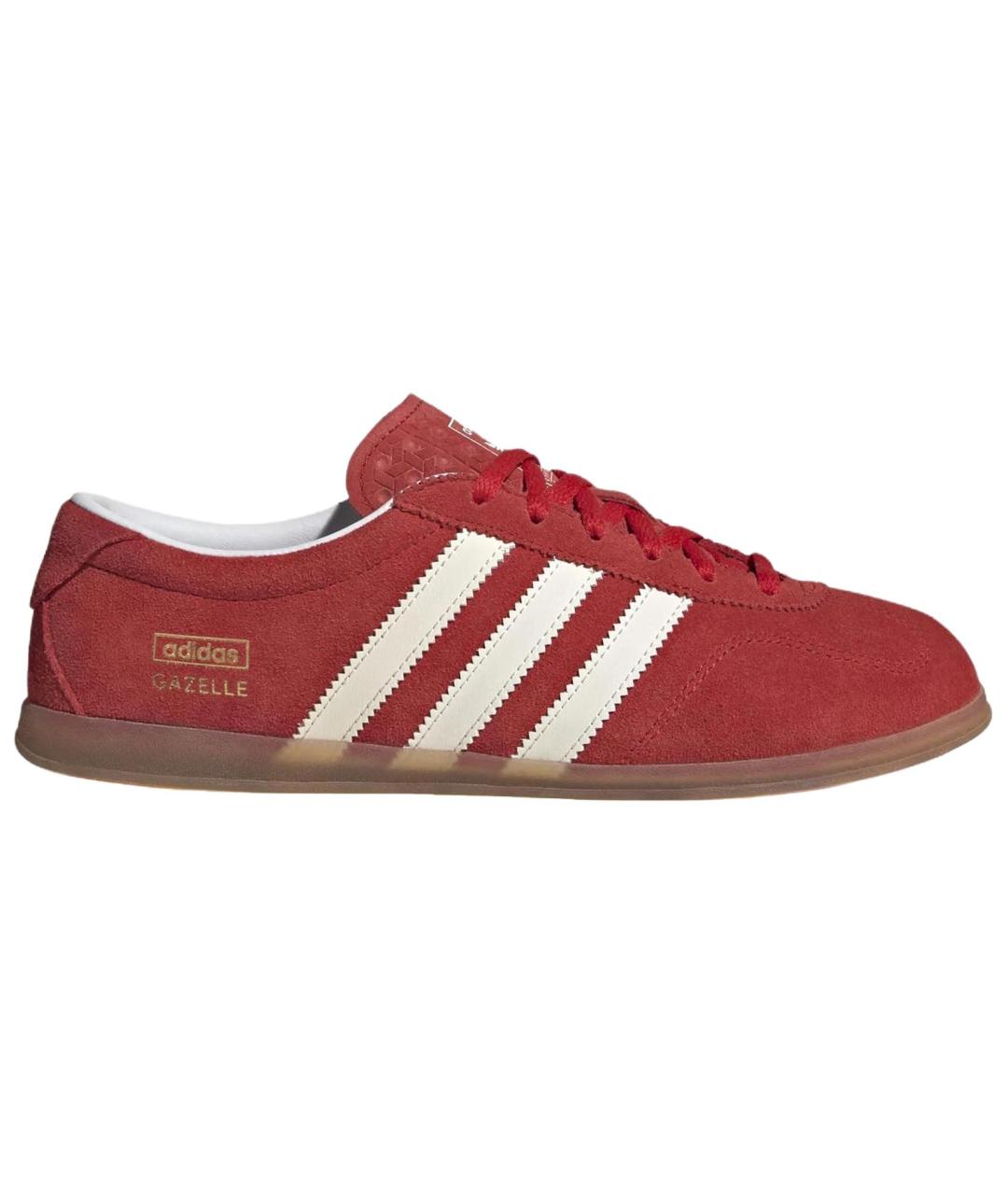 ADIDAS Красные замшевые кеды, фото 1