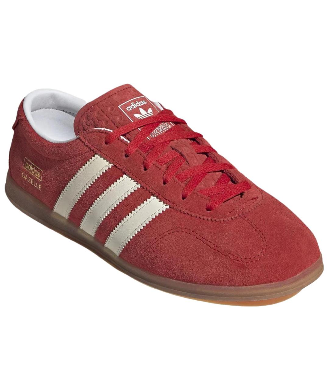 ADIDAS Красные замшевые кеды, фото 3