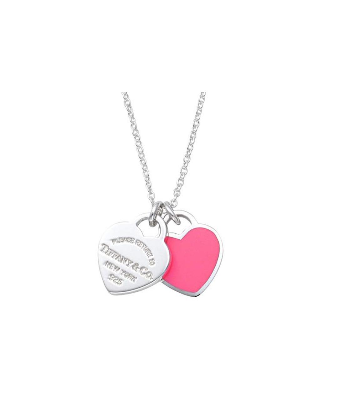 TIFFANY&CO Фуксия серебряное колье, фото 1