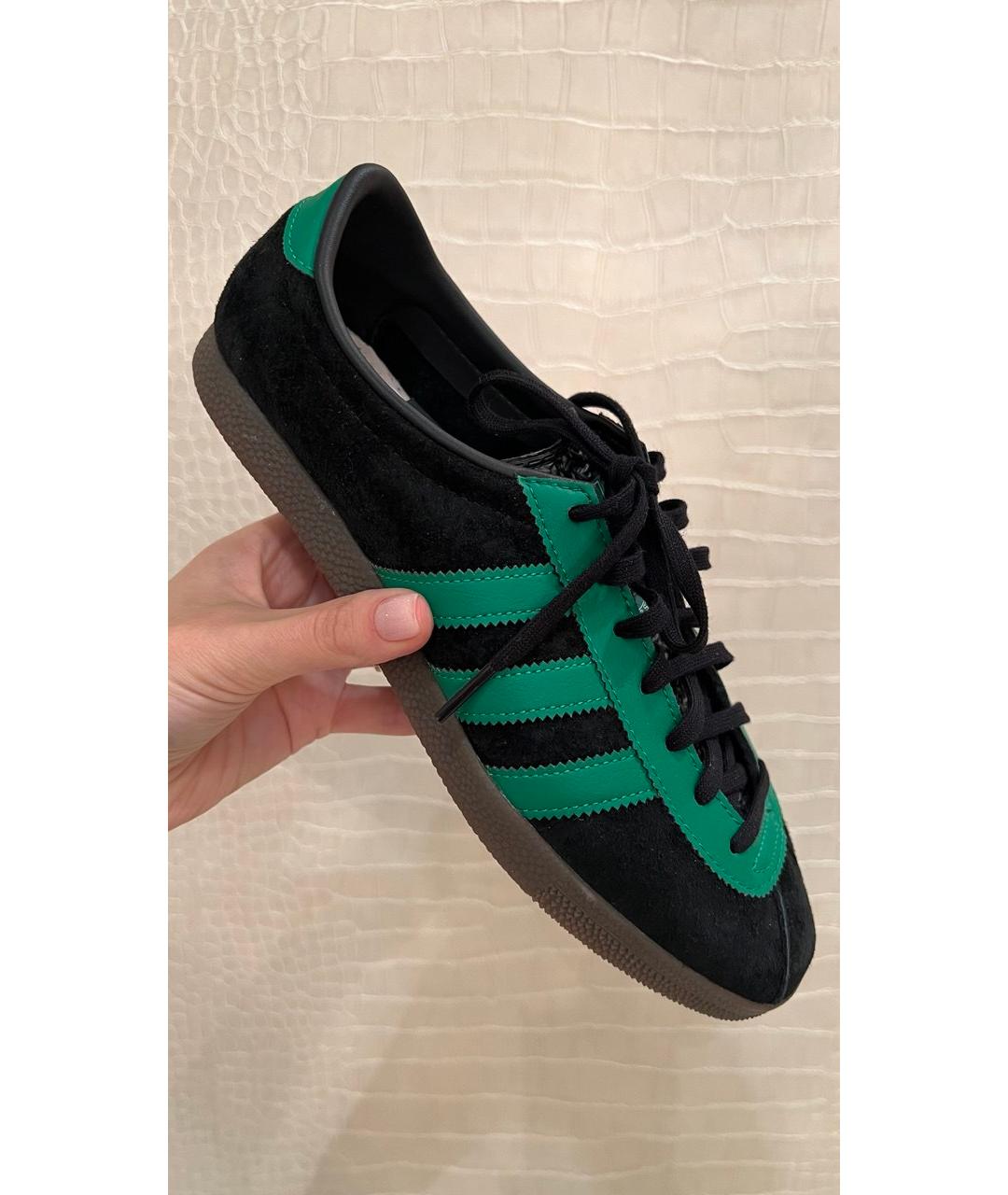 ADIDAS Черные замшевые низкие кроссовки / кеды, фото 6