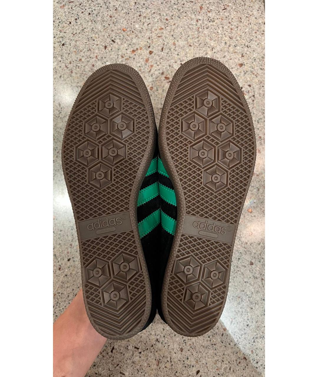 ADIDAS Черные замшевые низкие кроссовки / кеды, фото 5