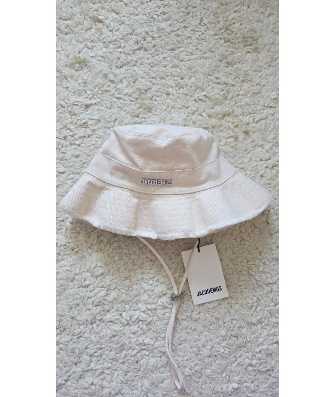 JACQUEMUS Бежевая хлопковая панама, фото 2