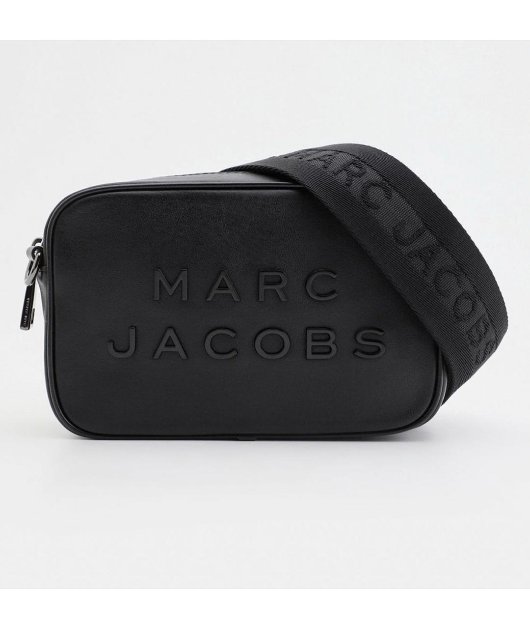 MARC JACOBS Черная кожаная сумка через плечо, фото 5