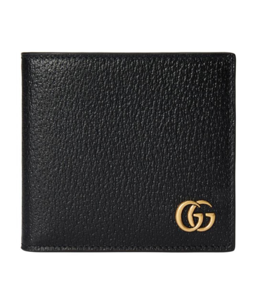 GUCCI Черный кожаный кошелек, фото 1