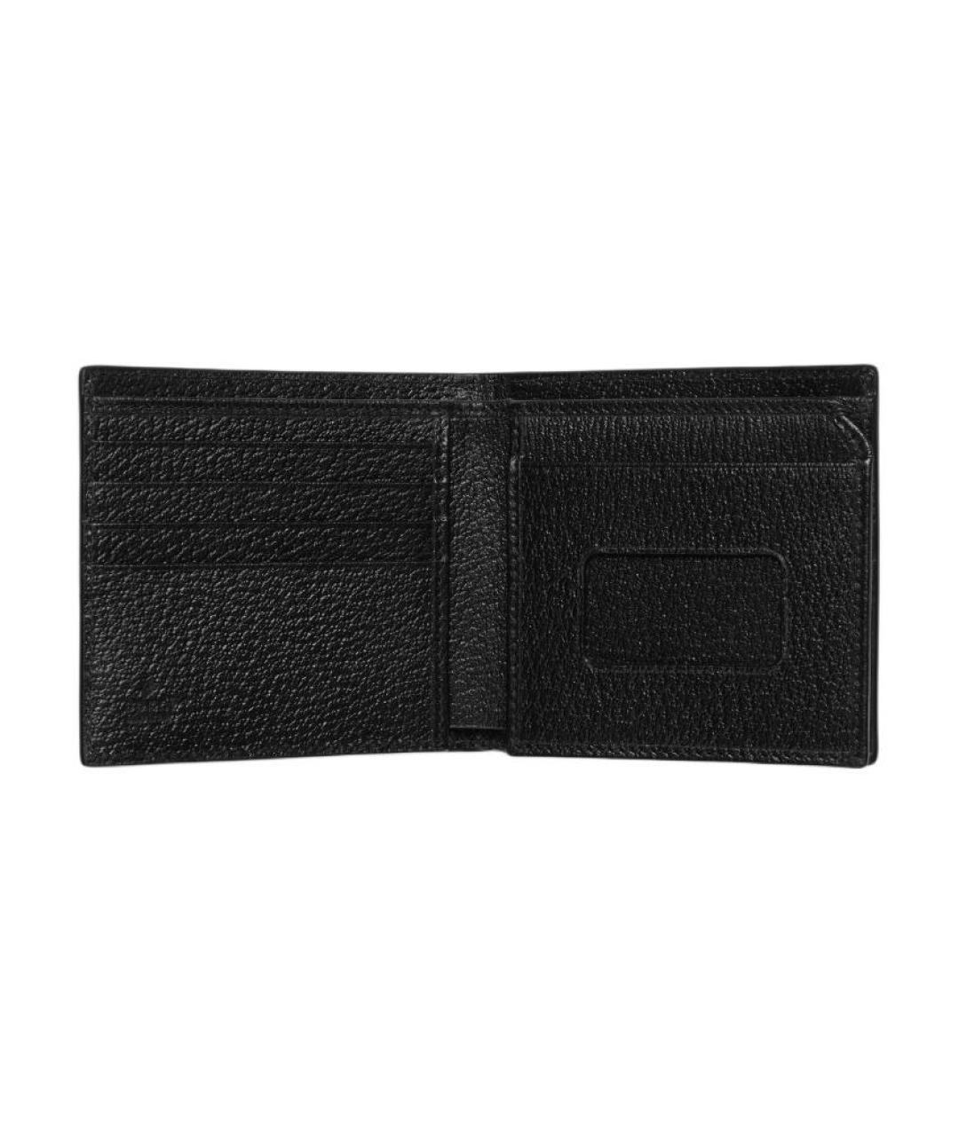 GUCCI Черный кожаный кошелек, фото 5