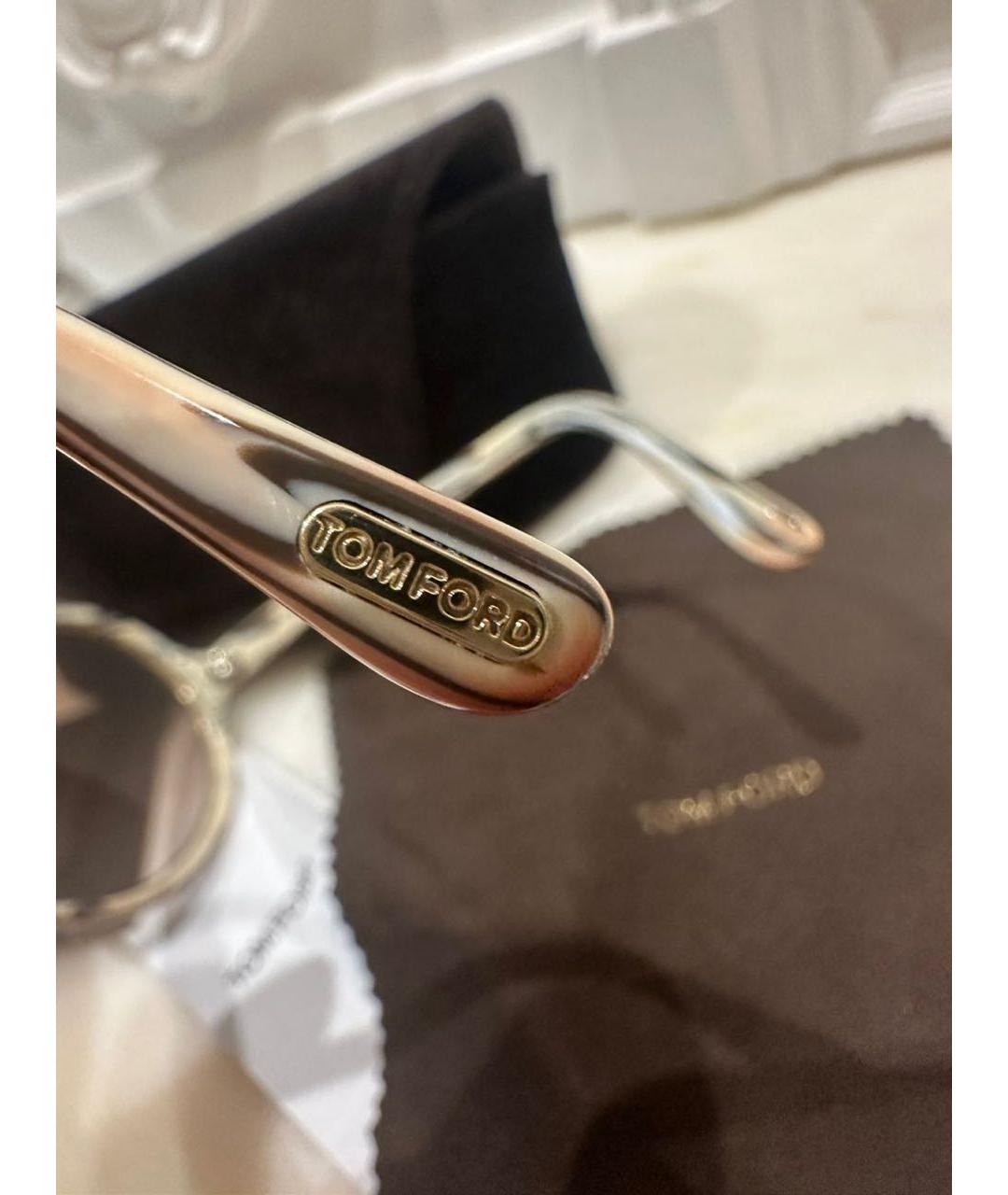 TOM FORD Бежевые солнцезащитные очки, фото 5