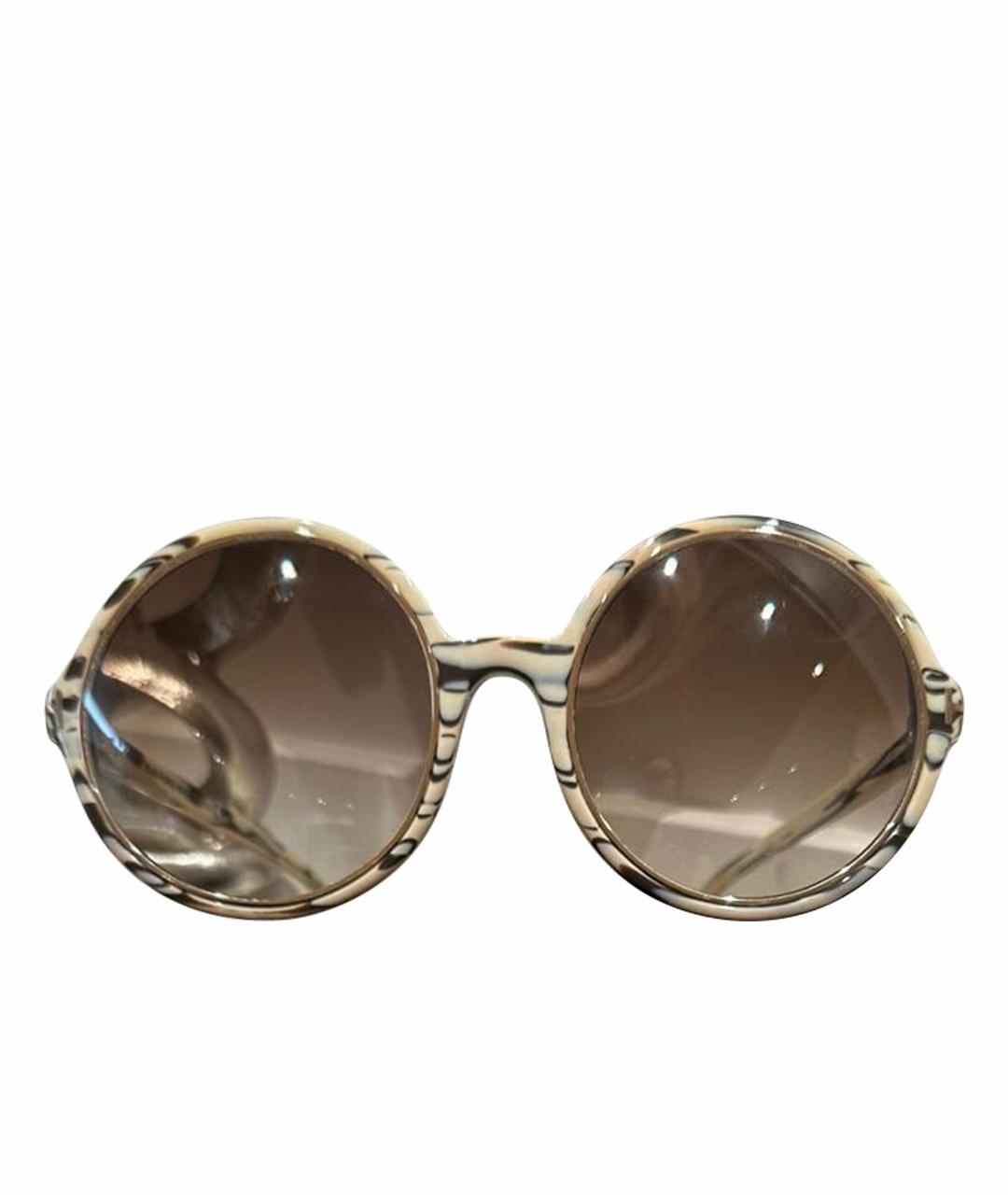 TOM FORD Бежевые солнцезащитные очки, фото 1